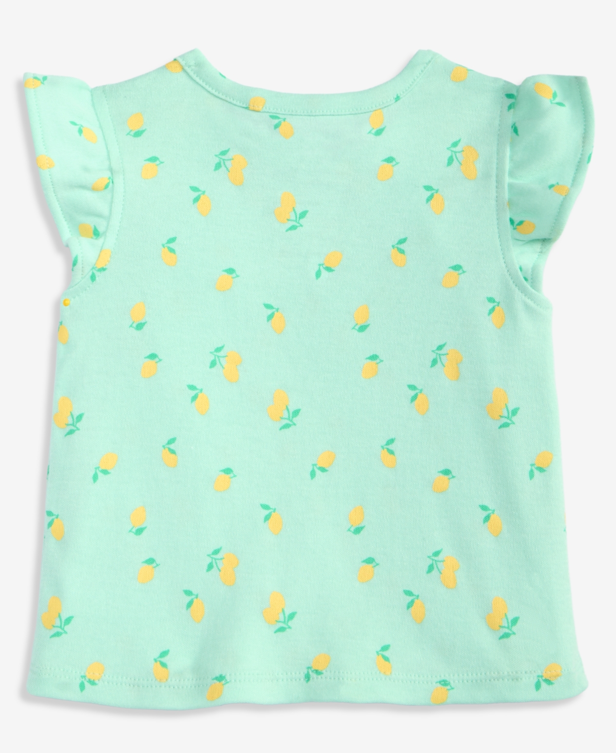 First Impressions Girls' Toddler 2T-4T Lemon-Print Flutter-Sleeve T-Shirt, Macy's Exclusive