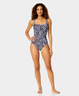 Women's Square-Neck One-Piece Swimsuit