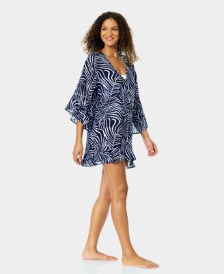 Women's Flounce Printed Cover-Up Tunic