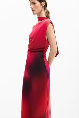 Women's Asymmetric draped dress