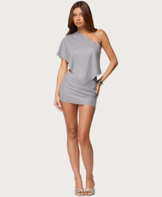 Women's Leanne Rhinestone Mini Skirt