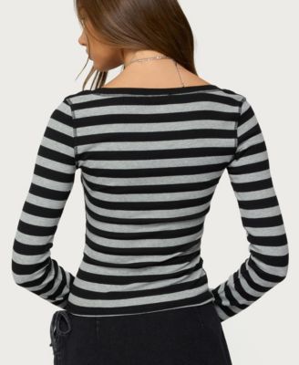 Women's Rainey Striped Long Sleeve Top