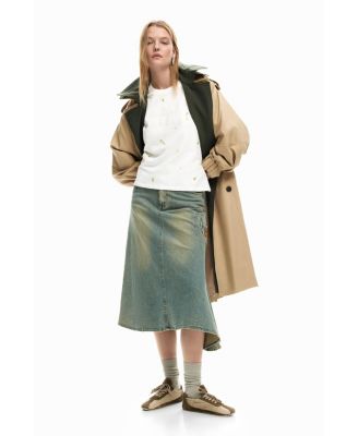 Women's Asymmetric denim skirt