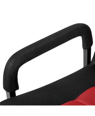 Reclining Swivel Floor Gaming Chair Black/ Red