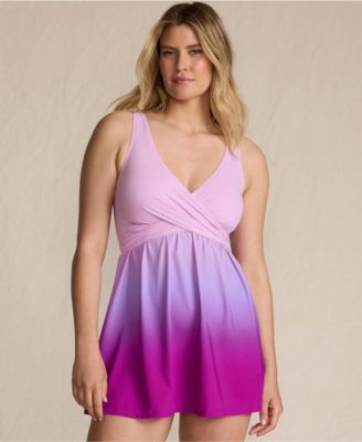 Women's SlenderSuit Wrap Swim Dress Swimsuit