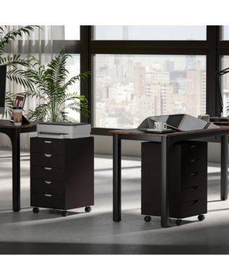 5 Drawer Filing Cabinet Home Office Mobile for Paper, Accessories