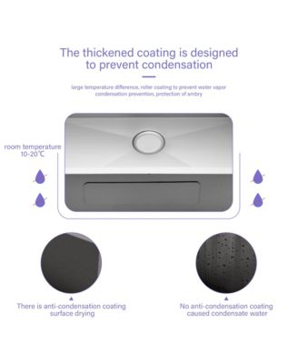 24x18x13inch Laundry Workstation Sink Undermount Utility Tub Stainless Steel Deep Bowl 16 Gauge