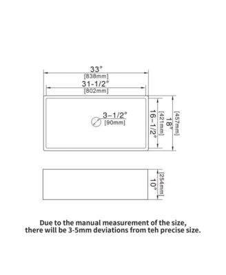 33x18x10inch White Porcelain Ceramic Undermount Single Bowl Apron Front Farmhouse Kitchen Sink with Stainless Steel Accessories