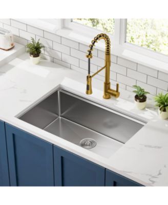 32x18inch Undermount Workstation Kitchen Sink Stainless Steel Single Bowl 18 Gauge