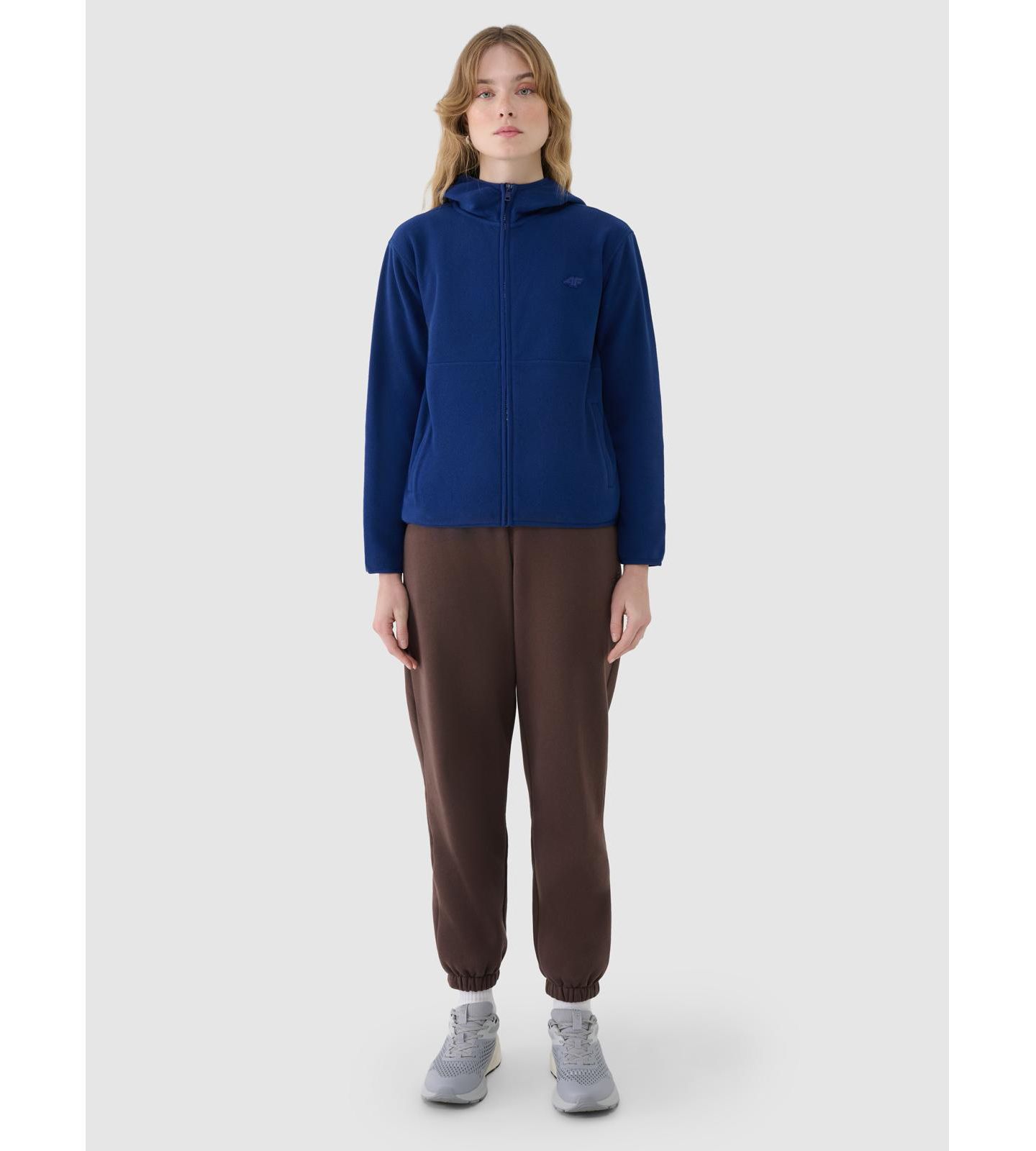 Женский топ 4F Regular Hooded Fleece, цвет: Тёмно-синий — фото 7