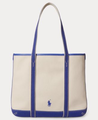 Polo Bear Canvas Medium Shopper Tote Bag