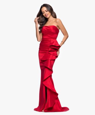 Women's Long Stretch Strapless Gown