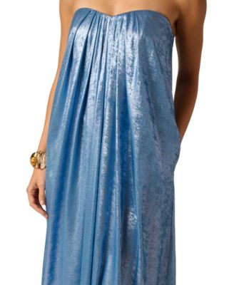 Women's Foiled Strapless Ball Gown