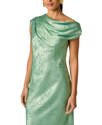 Women's Foiled Off-The-Shoulder Ball Gown