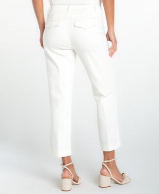 Petite High Rise Welt Pocket Crop Trousers
