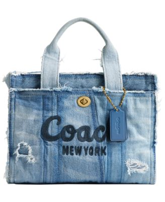 Cargo Small Repurposed Denim Patchwork Tote Bag 26 