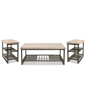 Capri 3-Pc.Set (Rectangle Coffee Table and 2 Chairside Tables)