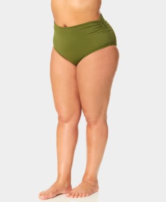 Plus Size High-Waist Bikini Bottoms