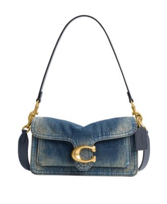 Tabby Medium Regenerative Cotton Denim Shoulder Bag 26 