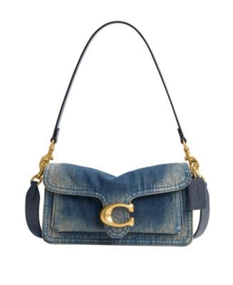 COACH Tabby Medium Regenerative Cotton Denim Shoulder Bag 26 - Macy's