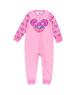 Toddler Girls Abby Cadabby Character Face Front Zip Footless Sleeper