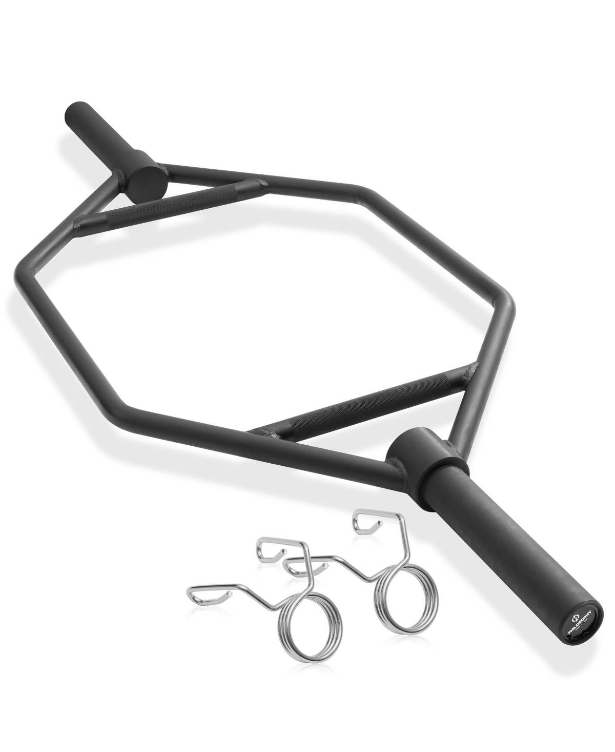 Philosophy Gym 2" Olympic Hex Trap Bar 20 Kg, Flat Handles - Pro Barbell for Deadlifts, Shrugs & Squats