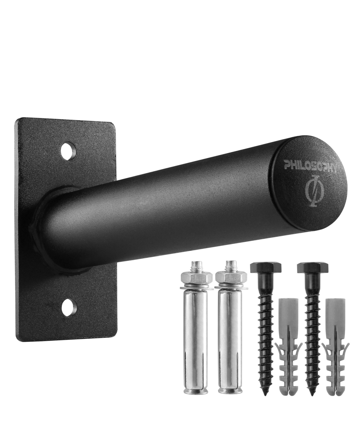 Philosophy Gym Wall Mounted Olympic Weight Plate Holder, Fits 2" Weight Plates