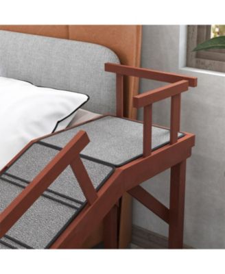 Wooden Dog Ramp for Outdoor & Indoor in Brown