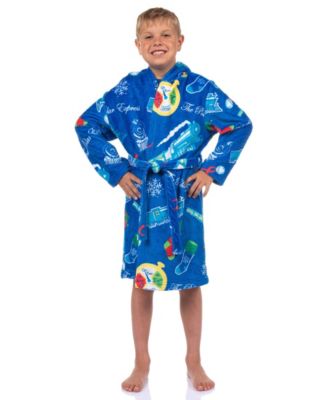 Boys The Robe Christmas Movie Holiday Plush Hooded Bathrobe