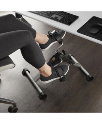 Foldable Under Desk Exercise Bike Portable Arm and Leg Pedal Exerciser