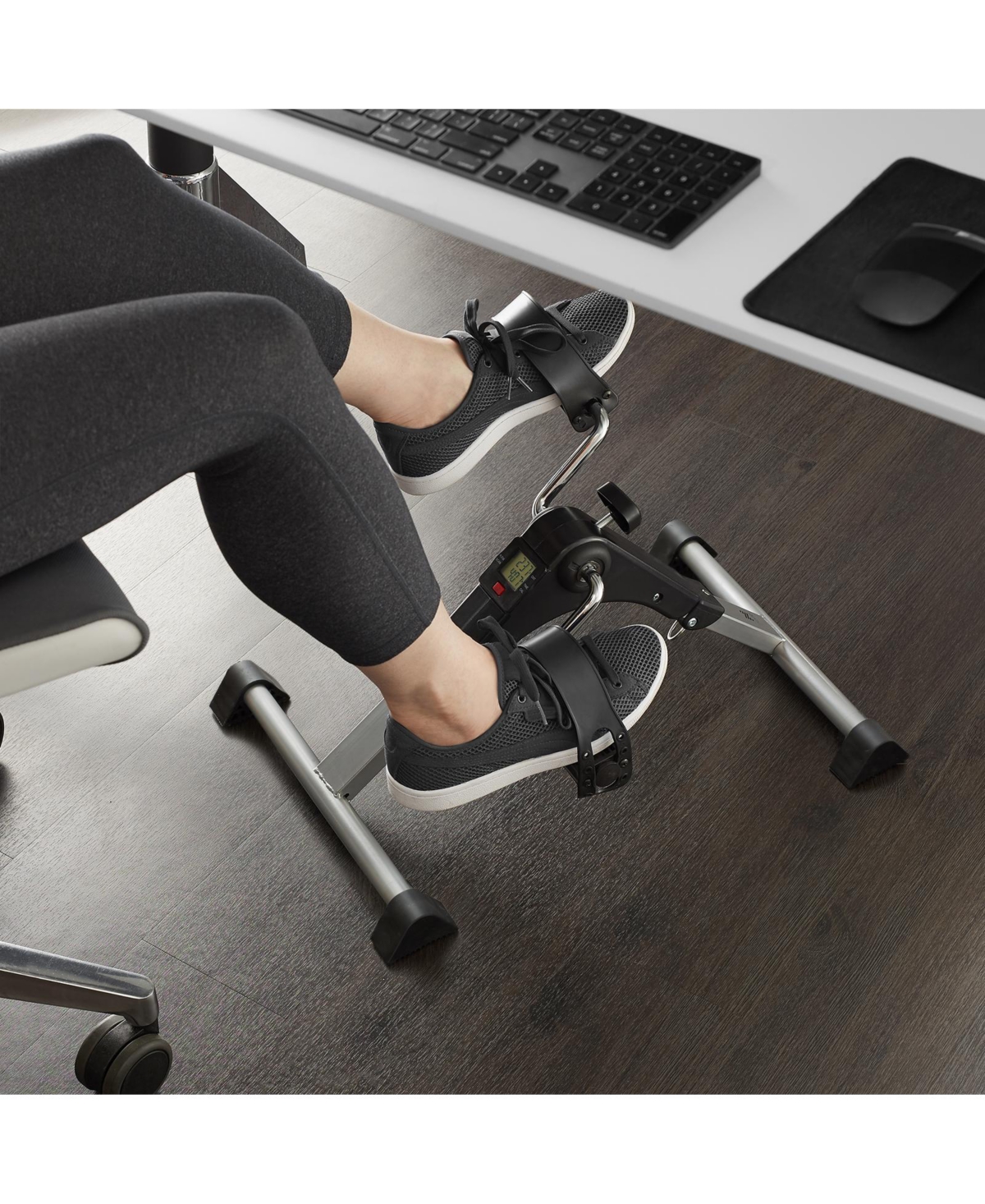 Node Fitness Foldable Under Desk Exercise Bike Portable Arm and Leg Pedal Exerciser