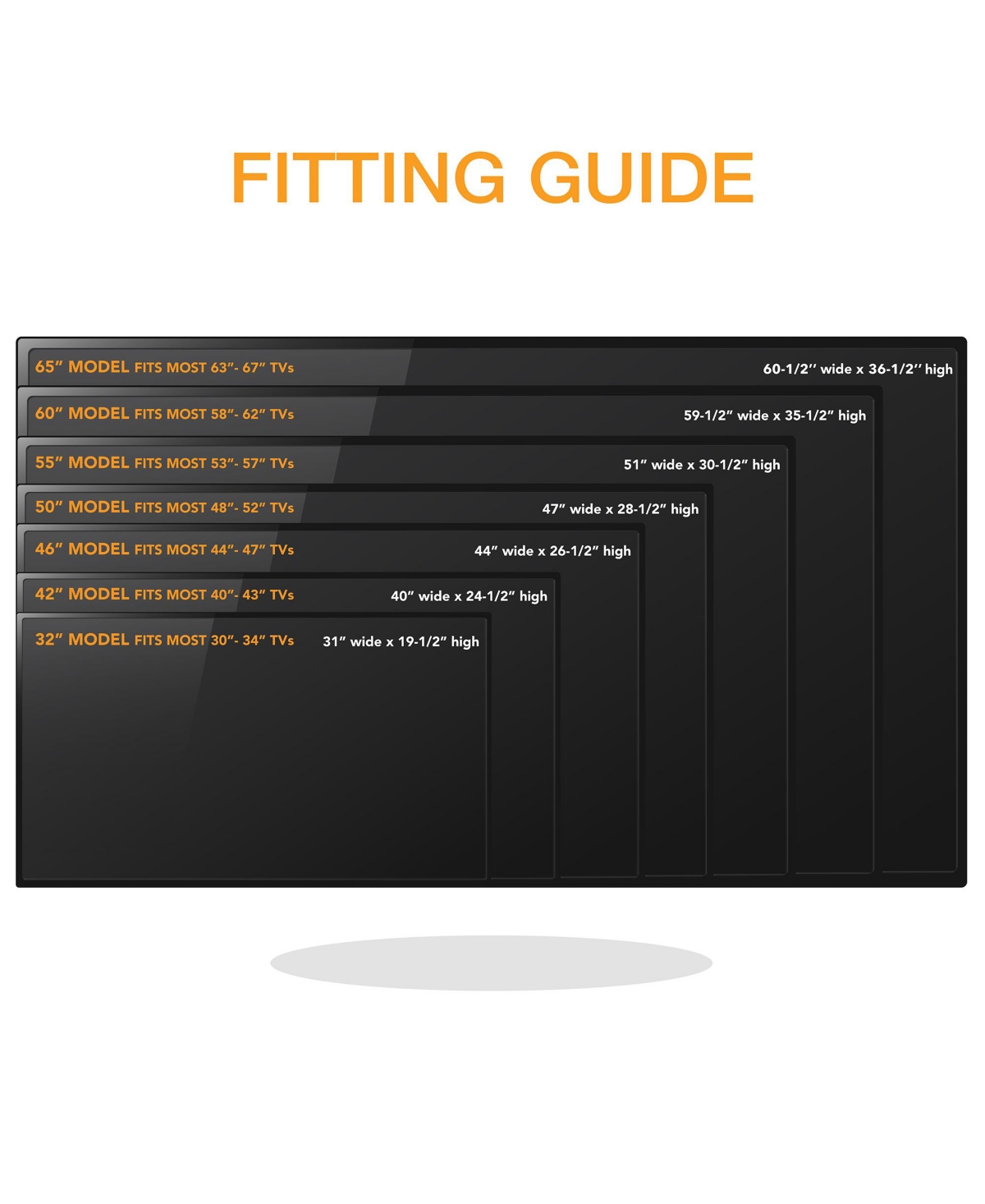 Outdoor Tv Cover - 60" Model For 58'' - 62" Flat Screens - Slim Fit - Weatherproof Weather Dust Resistant Television Protector - Brown