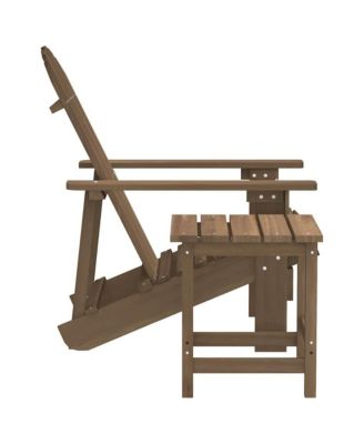 Garden Chair Brown Solid Fir Wood 27.4 x 34.1 x 35.2 in Ergonomic