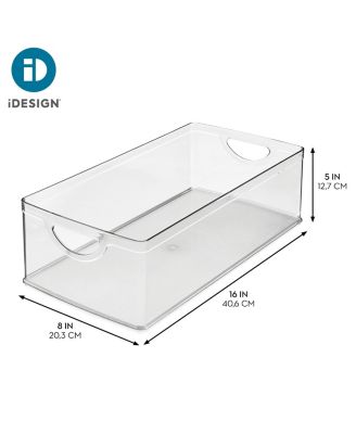 Plastic Kitchen Cabinet Storage Bins - Set of 4 - Clear