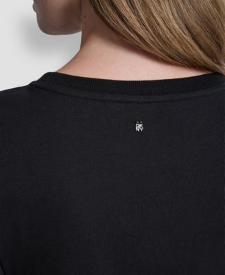 Women's Ruched Bodice Crew Neck Tier Long Dress