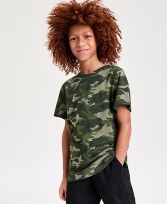 Little & Big Boys Core Camo-Print Short-Sleeve T-Shirt