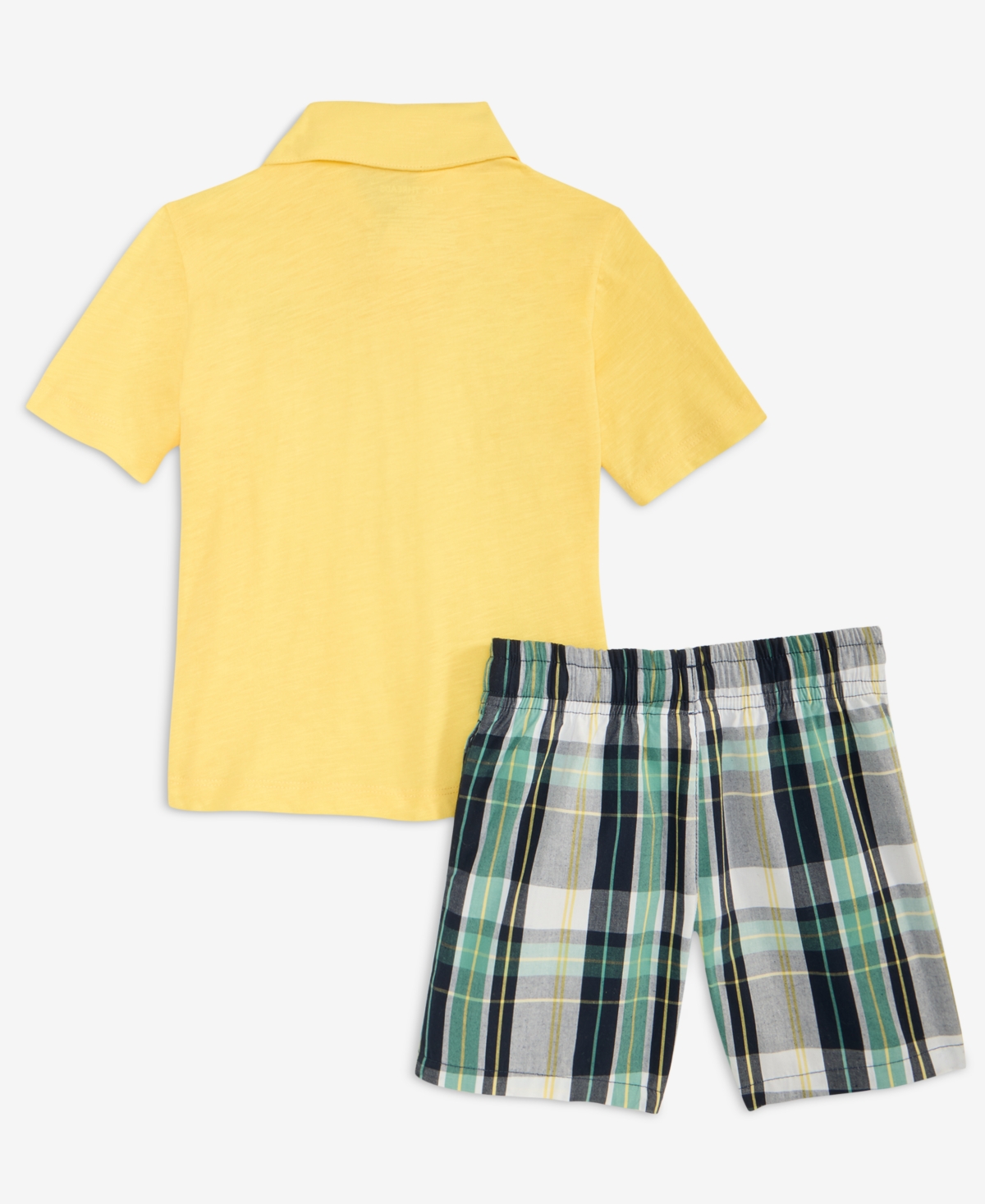 Epic Threads Boys' Toddler 12M-5T Polo Shirt & Plaid Shorts, 2-Piece Set, Macy's Exclusive