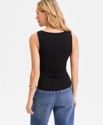 Women's Luxe-Layering Jersey Ruched Tank