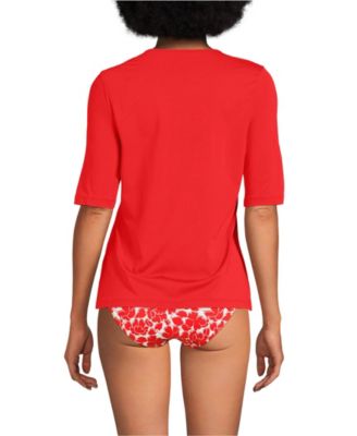 Women's SunShade UPF 50 Elbow Sleeve Rash Guard Swim Tee