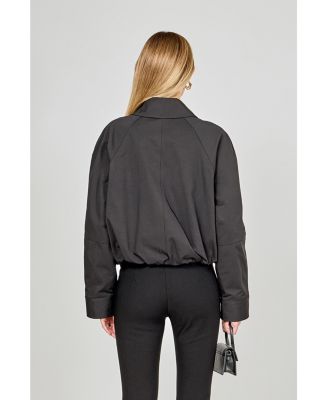 Women's Zip Up Collared Jacket