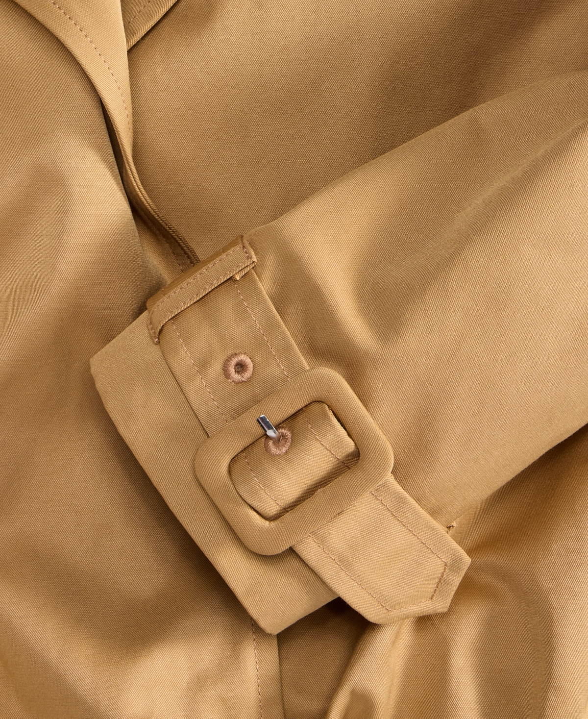 I.n.c. International Concepts Women's Bubble-Hem Cropped Trench Jacket, Macy's Exclusive