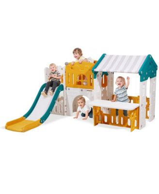 HDPE Playset for Toddlers with Slide, Basketball & Telescope