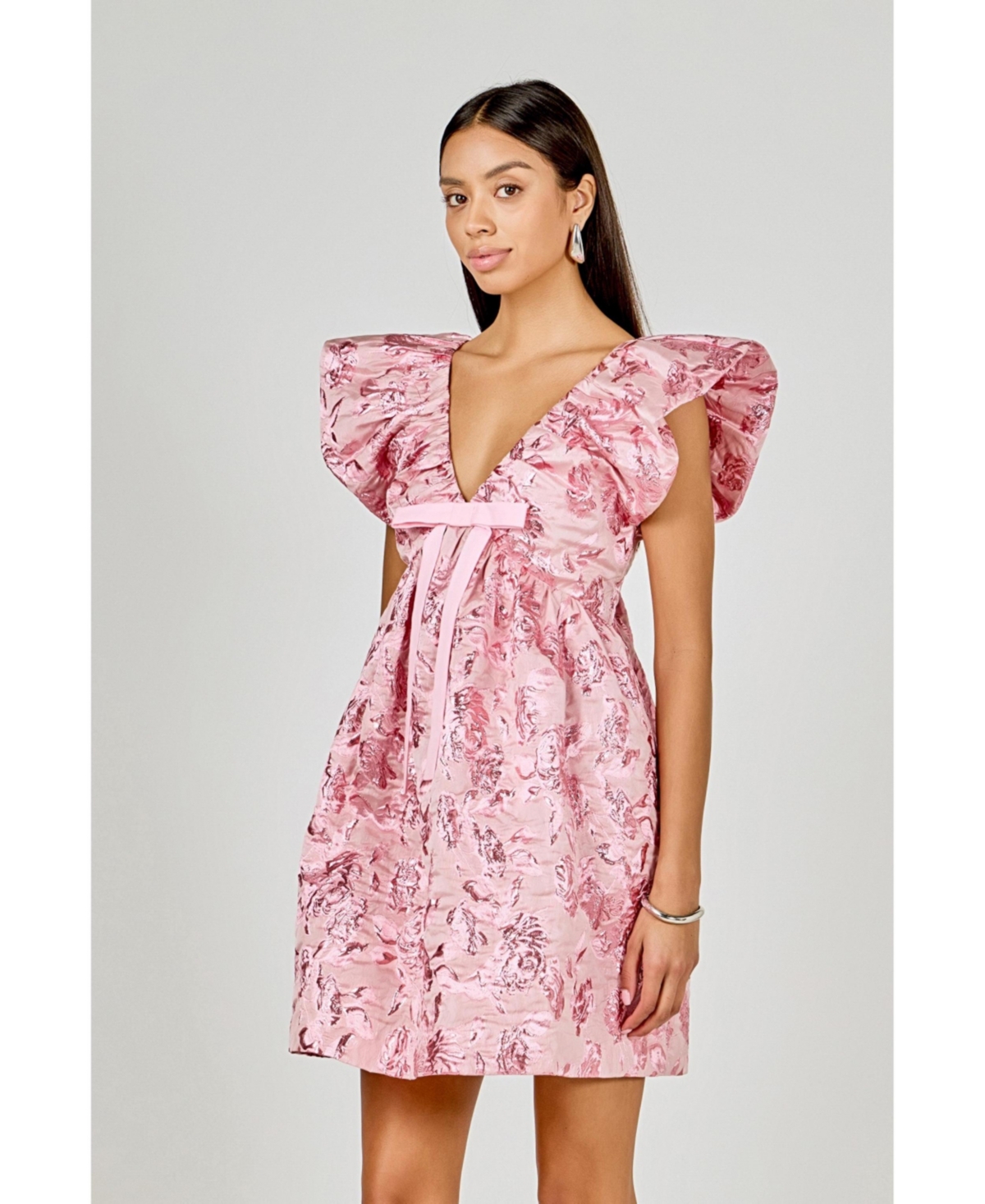 endless rose Women's Jacquard Print Mini Dress