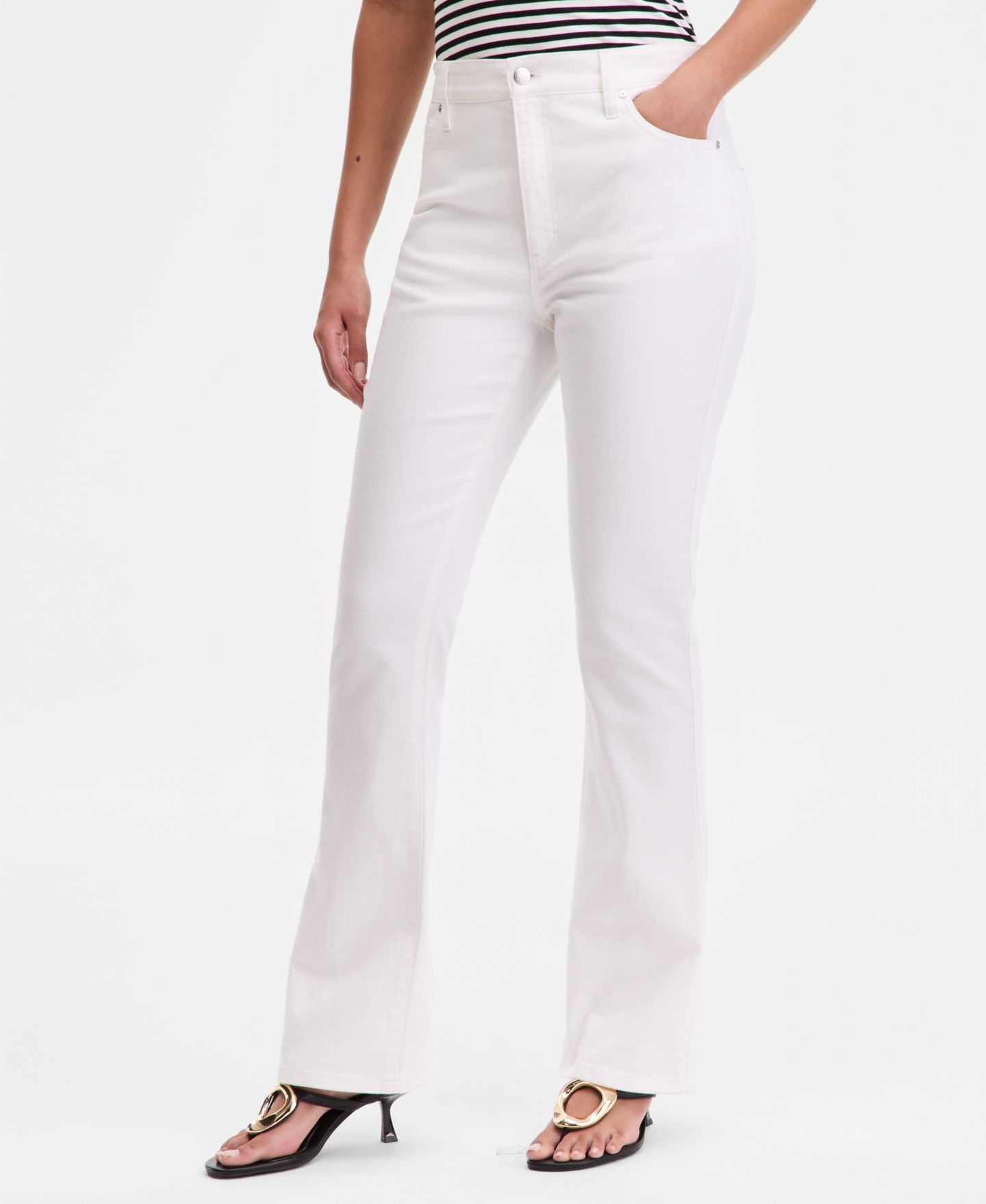 Женские джинсы I.N.C. International Concepts High-Rise Bootcut, цвет: Яркий белый — фото 2