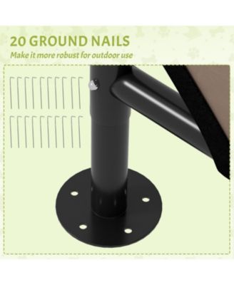  Dog Tent with Water Resistant for Outdoor Shade Protection in Brown