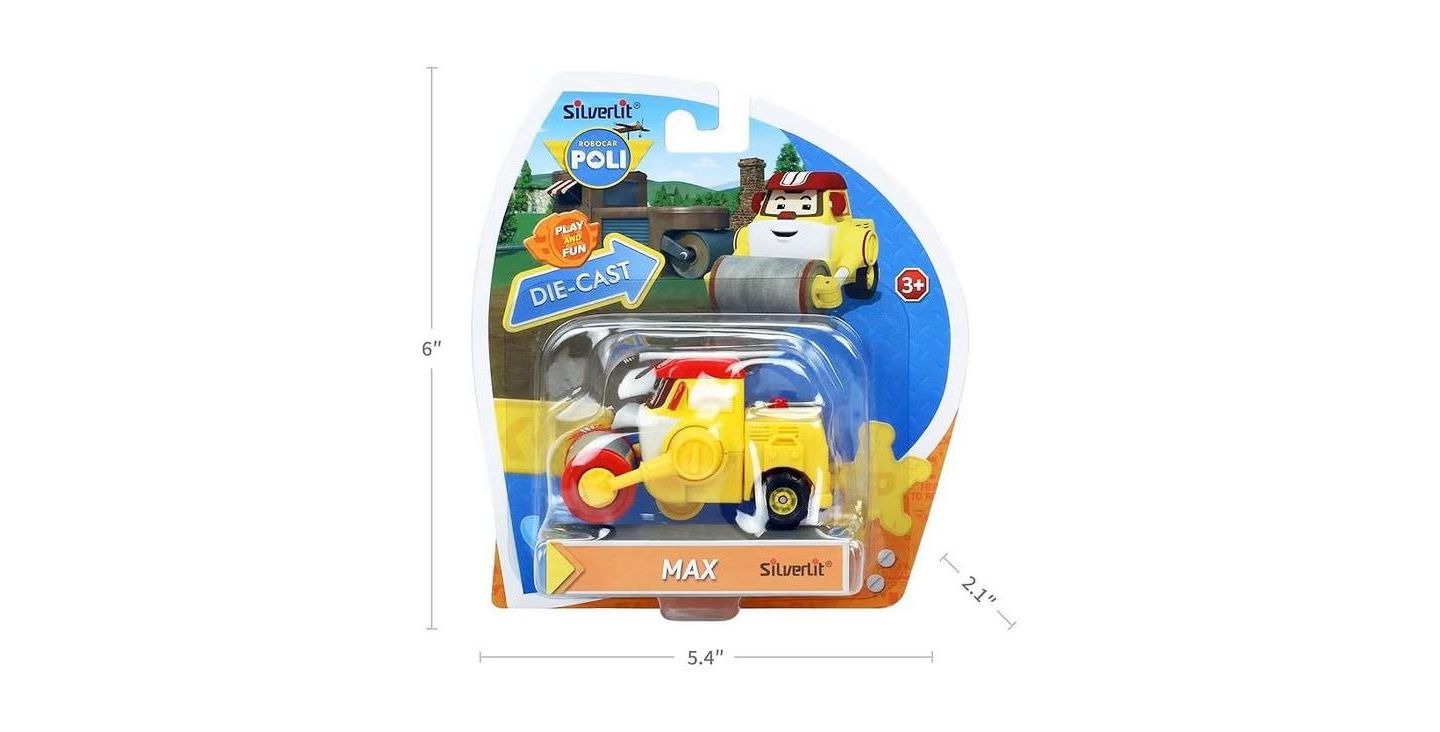 Детская игрушка Robocar Poli Die-Cast Cement Mixer Truck Construction Toy - Max Early Educational & Role-Play Toys for Toddlers Ages 1+ — фото 6
