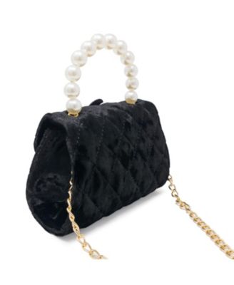Girls Velvet Bloom handbag