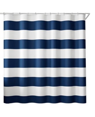 72 x 70 inch Polyester Striped Shower Curtain