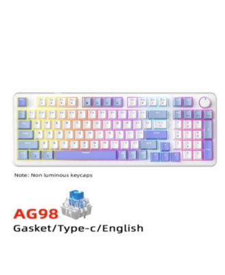 Mechanical Keyboard 98-Key Wired,Hot-Swappable Blue Switch,RGB Backlight,Anti-Ghosting for Gaming