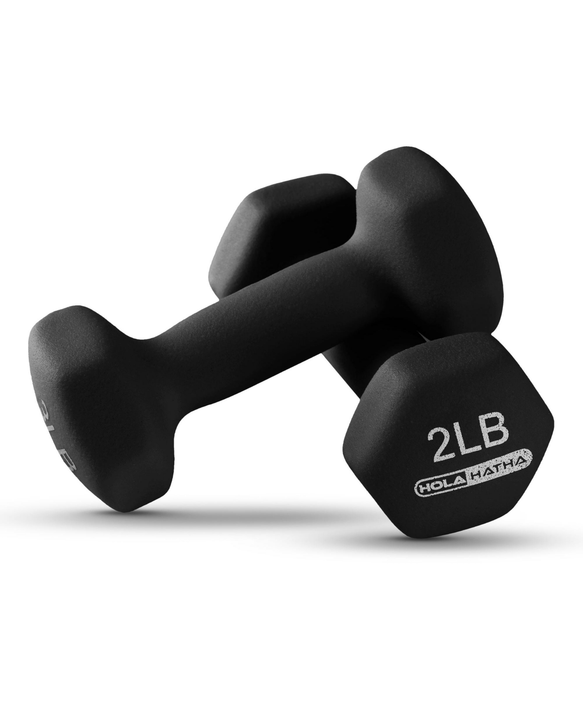 HolaHatha 1, 2 and 3 lb Neoprene Dumbbell Strength Training Weight Set with Rack